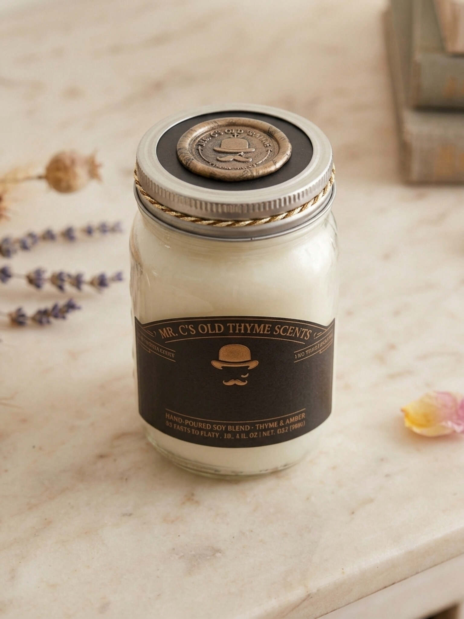 Large Mason Jar Soy Candle